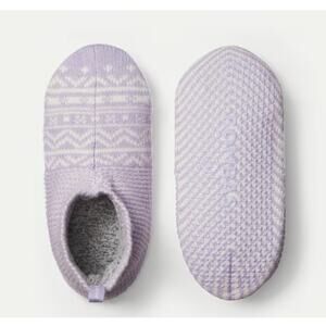 NEW Bombas Gripper Slippers House Shoes Size M 9-11.5 - Womens Soft Lavender